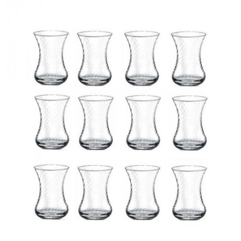 Paabahe 42781 Optic Slim Waist Tea Glass 12 Pieces