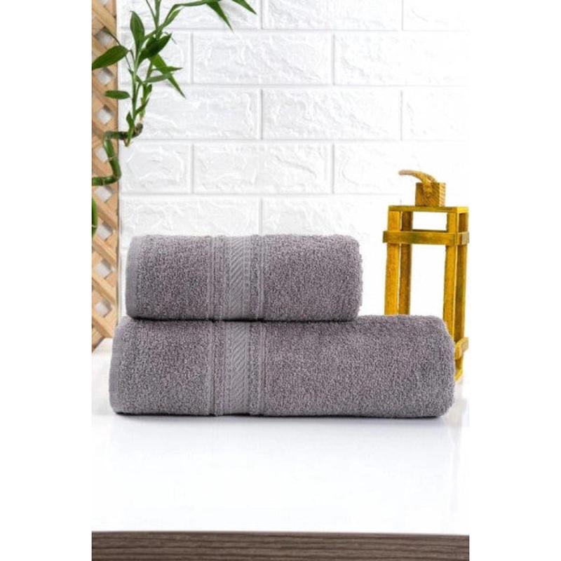 Nevresim Dnyas Grey 2-Piece Towel Set