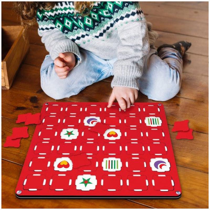 Red Wooden Mdf Matching Memory Game 34X34