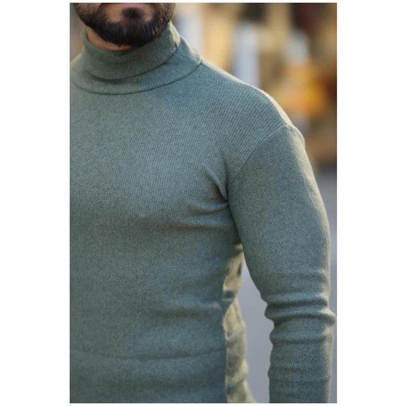 3-Pack Men's Turtleneck Turtleneck Knitwear Sweater
