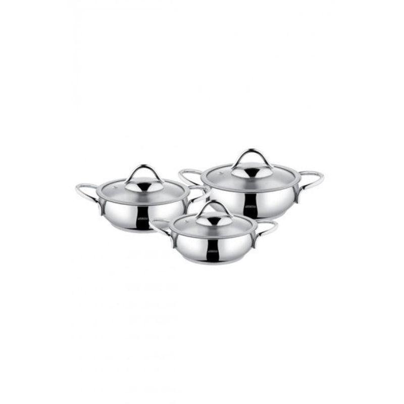 Amboss Stone Stainless Steel 6 Piece Pan Set