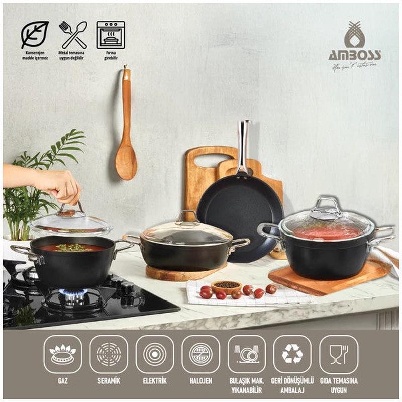 Dark 7 Piece Cookware Set