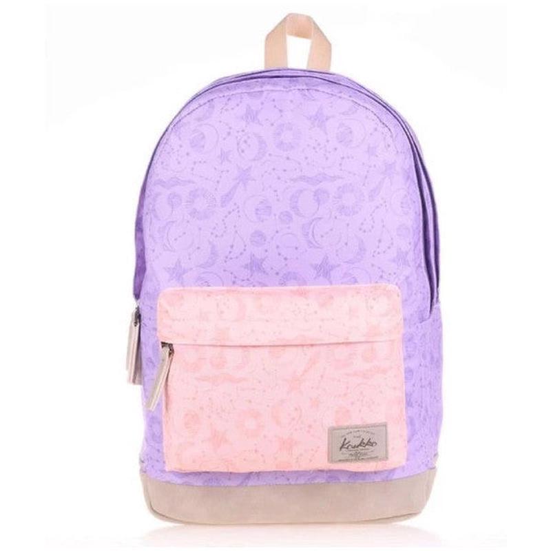 Kaukko Wichlight Planet Girls School And Daily Backpack - Purple