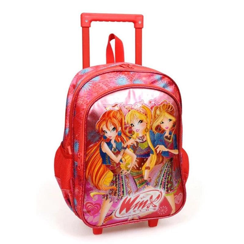 Winx Lettering Love Pomegranate Flower Check School Bag (63289))