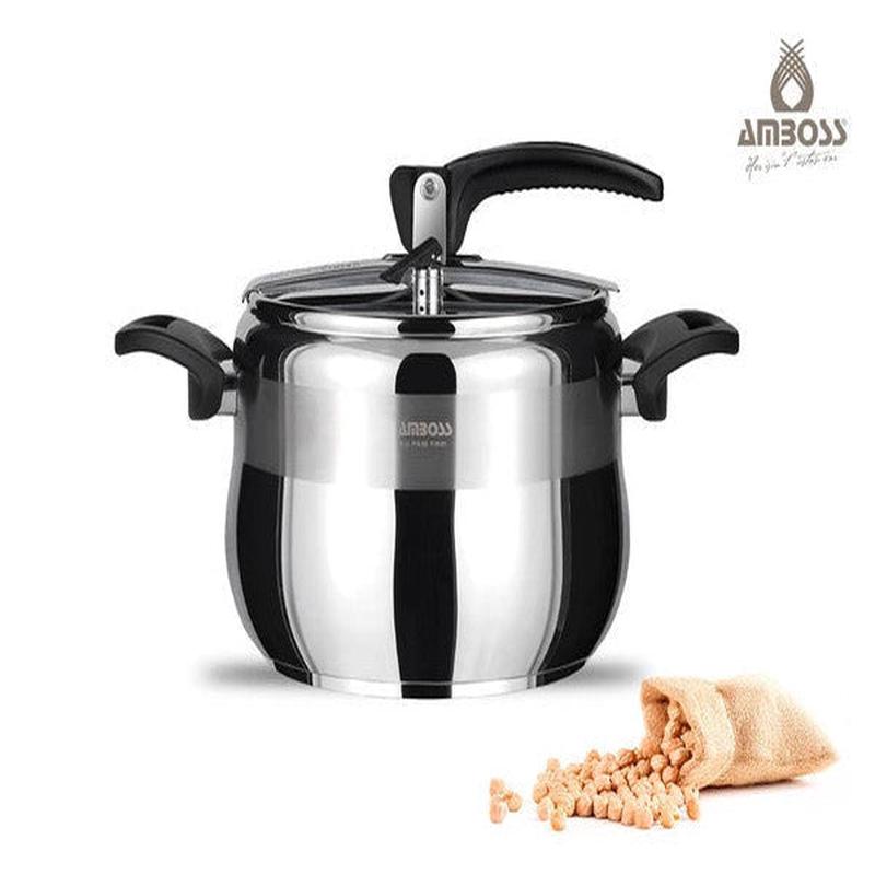 Amber 4 Lt Classic Pressure Cooker Black