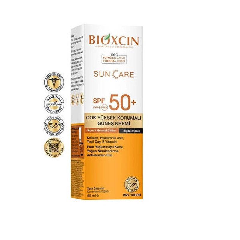 Bioxcin Color Sun Care Spf 50 Very High Protection Sun Cream For Dry, Normal Skin, Water Resistant 50 Ml