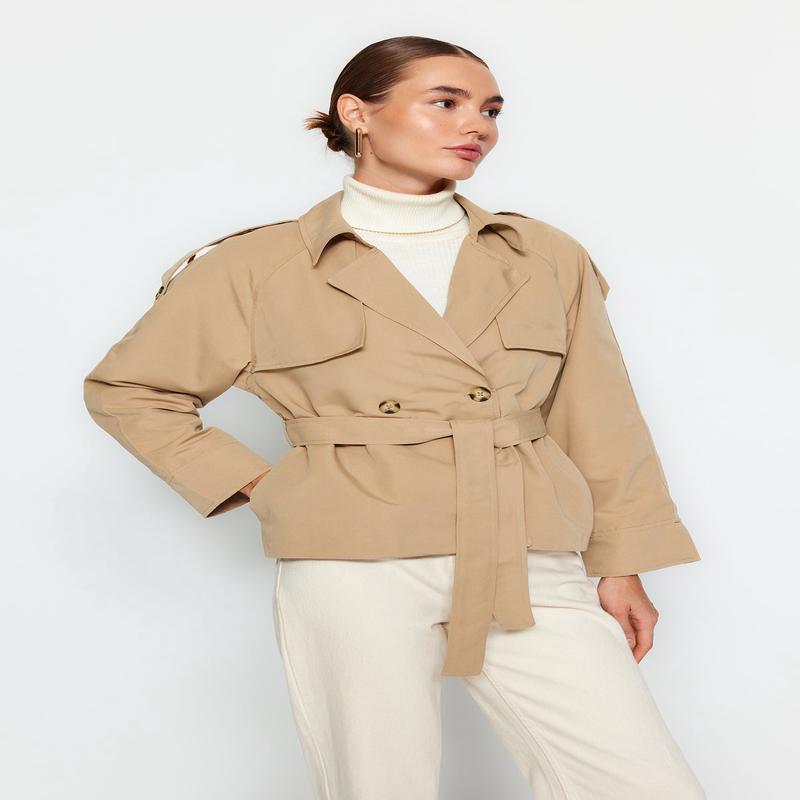 Women's Plain Oversize Trench Coat