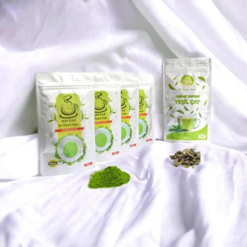 4 Packs Of Black Sea Matcha + 1 Pack Of Gourmet Leaf Green Tea