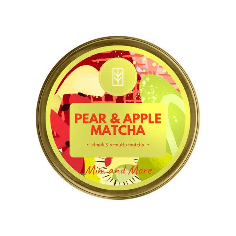 Mim And More Pear & Apple Matcha, Pear And Apple Flavored Matcha 25 Gr