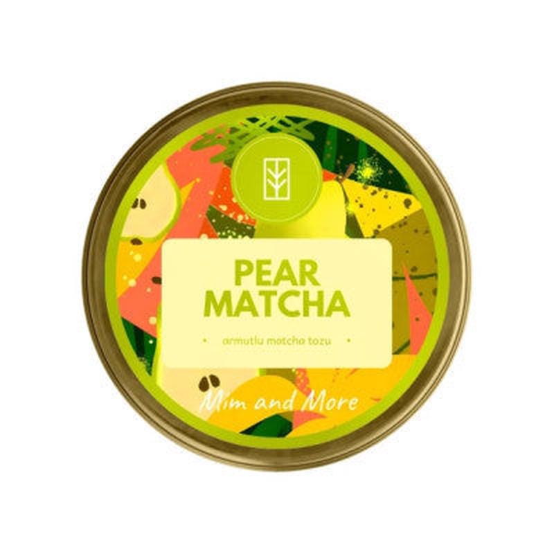 Mim And More Pear Matcha Pear Flavored Matcha 25 Gr