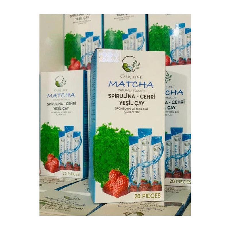 Curelive Matcha Tea With Strawberry