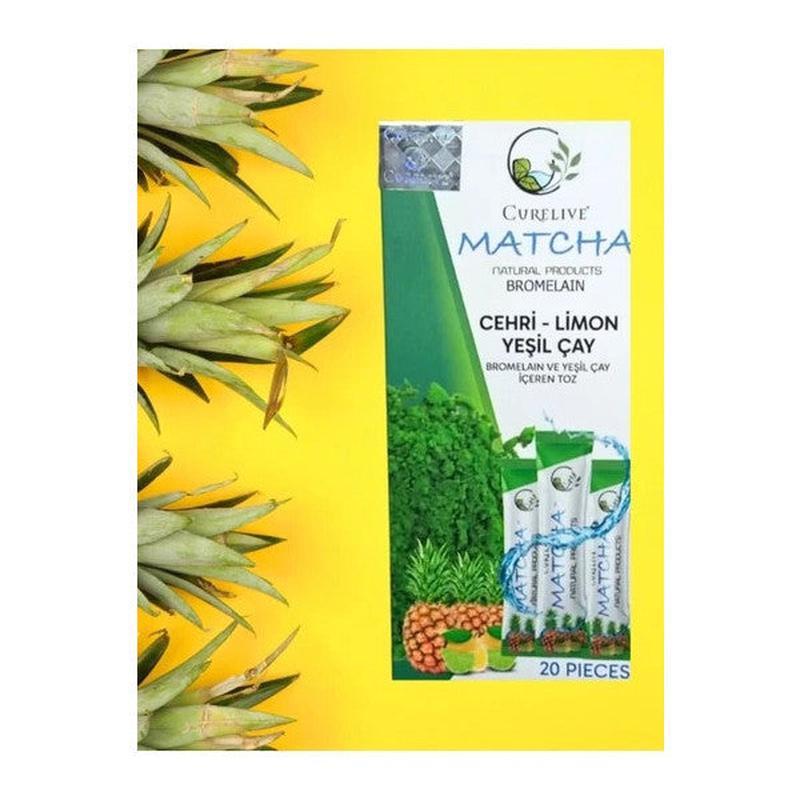 Matcha Detox. Matcha Pineapple Bromelain Green Tea Lemon 20 Pieces
