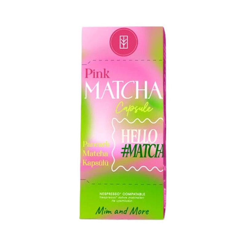 Pink Matcha Capsules - Nespresso Compatible Pink Superfood Matcha Powder, Pack Of 10
