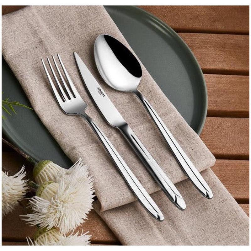 Amboss Bead 27 Piece Cast Iron Granite Pot And Stainless Steel Cutlery Set