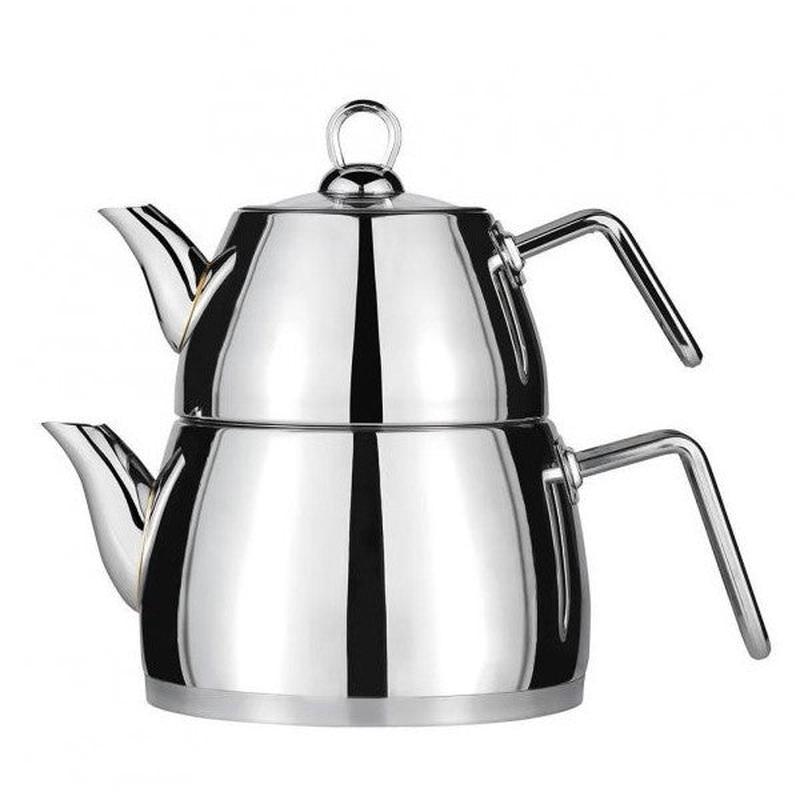 Aquamarine Aquamarine Medium Size Teapot Steel Handle