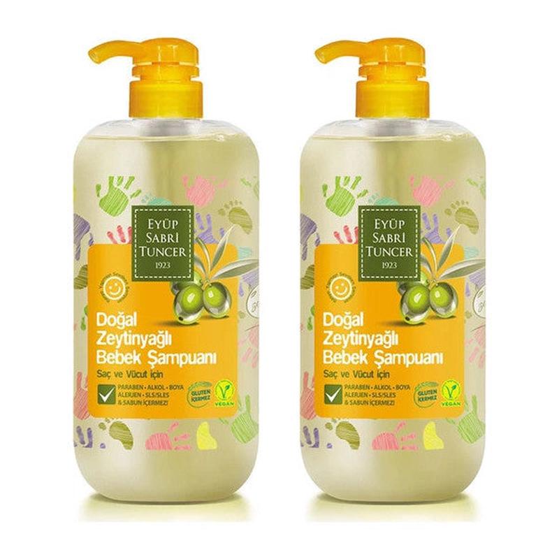 Eyup Sabri Tuncer Natural Olive Oil Baby Shampoo 600 Ml X2