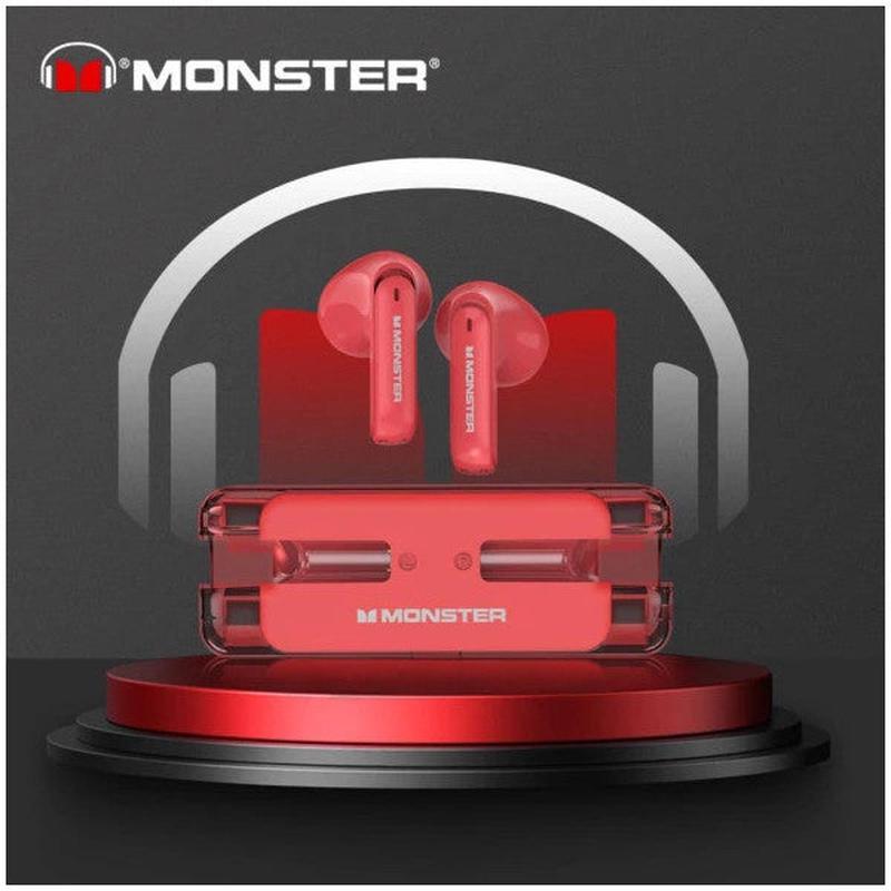 Monster Airmars Xkt08 Wireless Gaming Headset Red