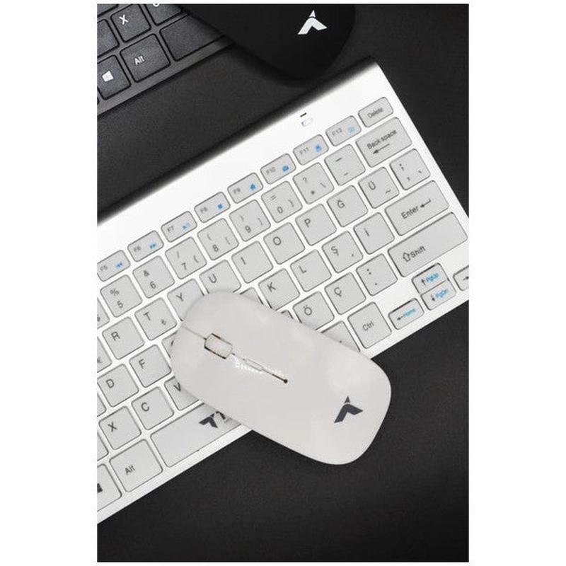Torima Tmk-05 White Smart Wireless Keyboard Mouse Set