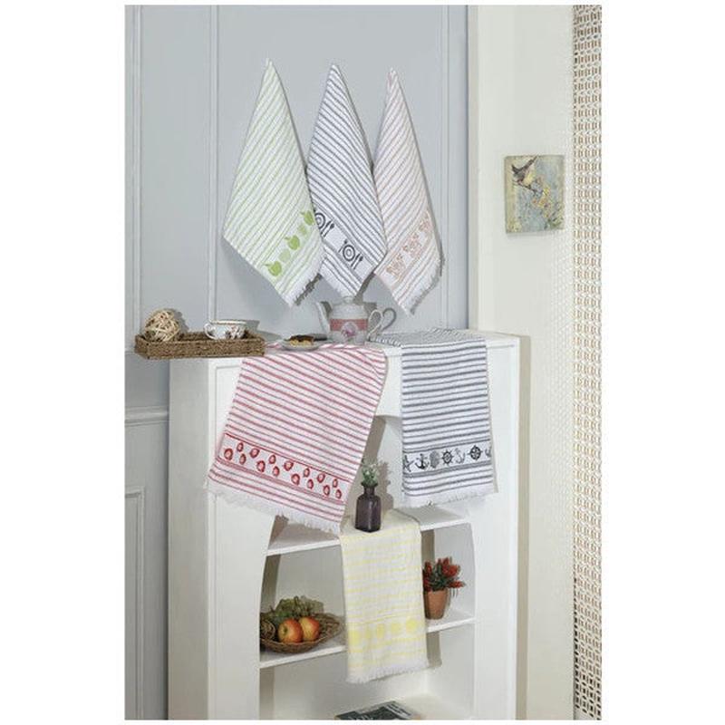 6-Piece Kitchen Drying Cloth, Patterned Kitchen Towel, 40X60 Cm, Stain-Resistant, Odor-Free, Kitchen Cloth