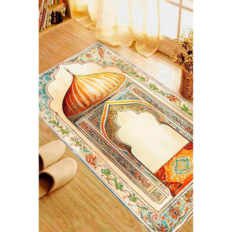 Luxury Prayer Rug, Prayer Rug, Dowry, 70X120, Soft Prayer Rug