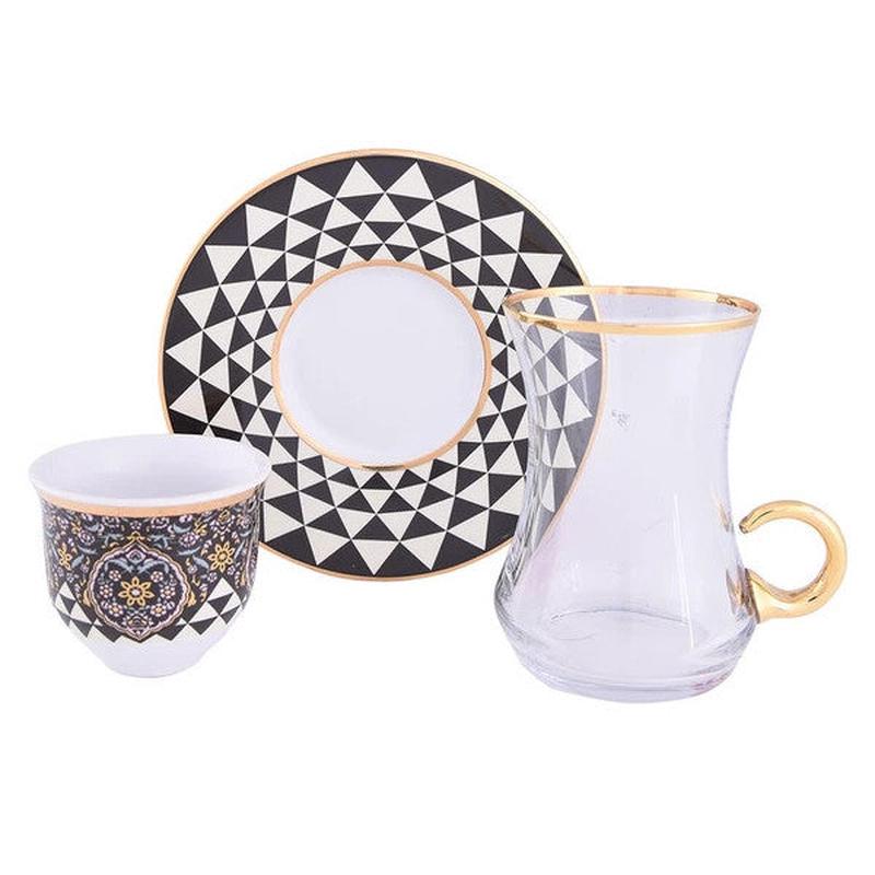 Decorium Ars 2028 18 Piece Handled Tea And Mirra Set Asaf