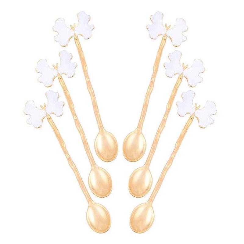 Teaspoon Oasis White Butterfly 6 Pieces