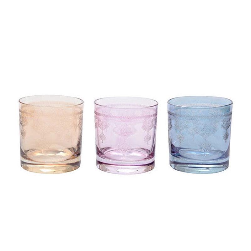Liviano Whiskey Glass 6 Piece Harmony 3 Color Assortment M00624-Ks