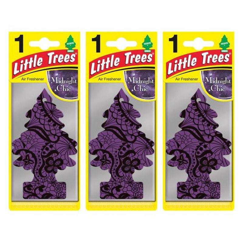 Little Trees 3 Pieces Midnight Chic, Car Fragrance