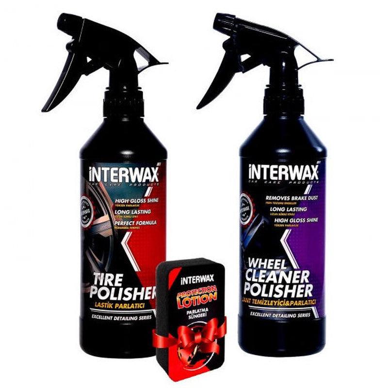 Interwax 2 Set Tire Shine And Rim Cleaner 500 Ml