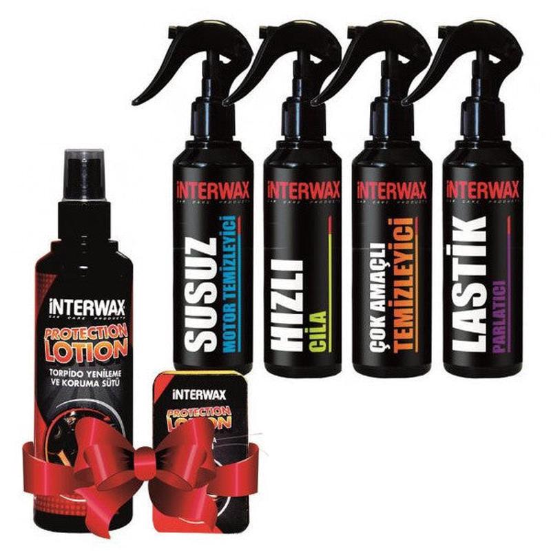 Interwax 4 Pieces Car Care Set 230 Ml + (Interwax Double Set 200 Ml Gift)