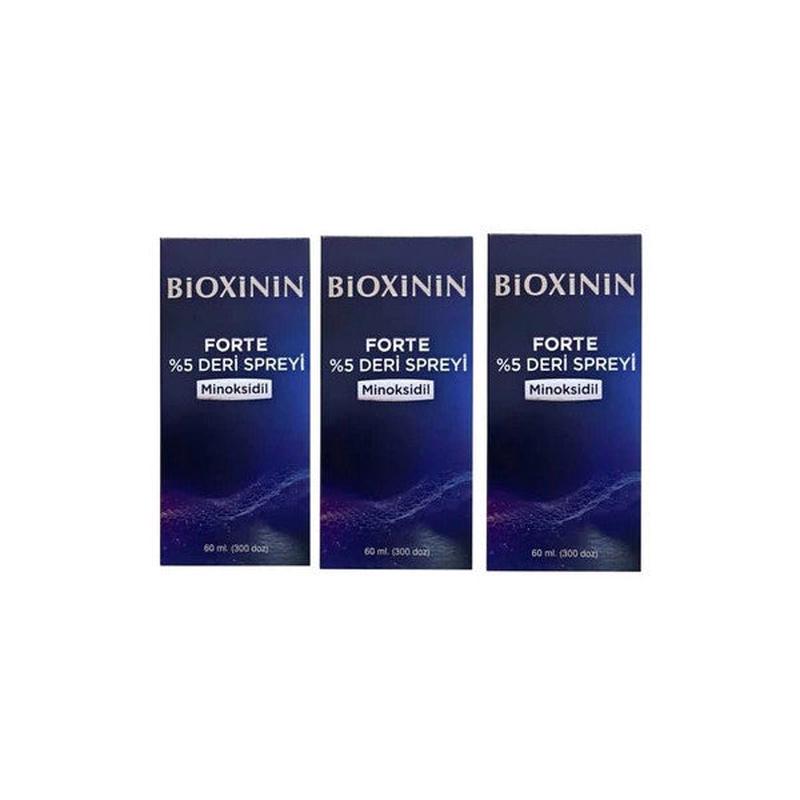 Bioxinin Forte 5% Skin Spray 60 Ml 3 Pieces New Packaging