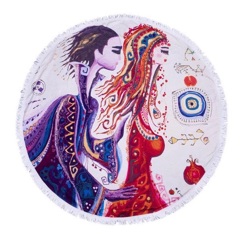 Biggdesign Love Round Beach Towel