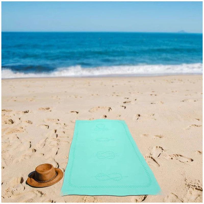Anemoss Sailor's Ties Beach Towel Mint Green 140X70 Cm