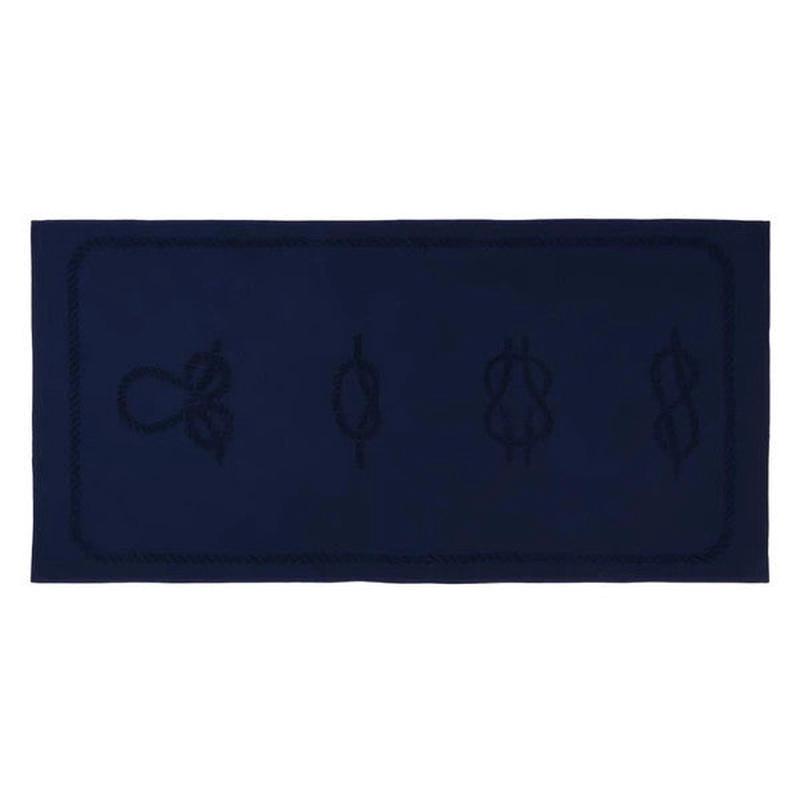 Anemoss Sailor's Ties Beach Towel Navy Blue 140X70 Cm