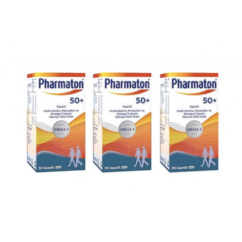 Pharmaton 50 Plus 30 Capsules 3 Pieces