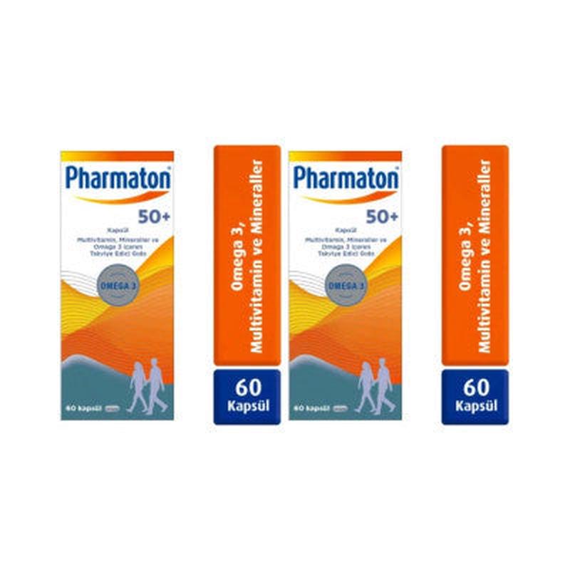 Pharmaton 50 Plus 60 Capsules 2 Boxes