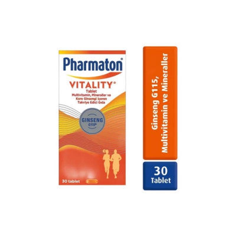 Pharmaton Vitality 30 Tablet - Ginseng G115, Multivitamin Ve Minerals