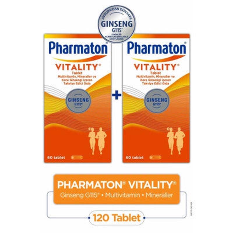 Pharmaton Vitality 60 Tablet 2 Pcs