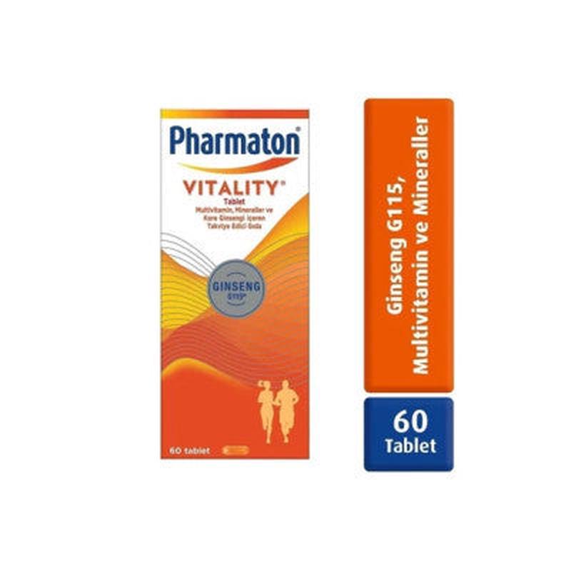 Pharmaton Vitality 60 Tablet - Ginseng G115, Multivitamin Ve Minerals