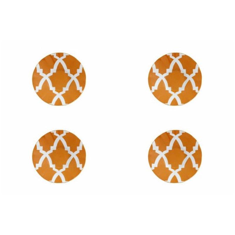 Porland Morocco Orange Ergonomic Tea Plate 12cm Set of 4 04AP021487