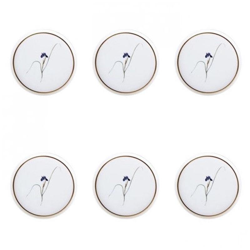 Porland Botanical Pattern Flat Plate 21Cm 6Pcs