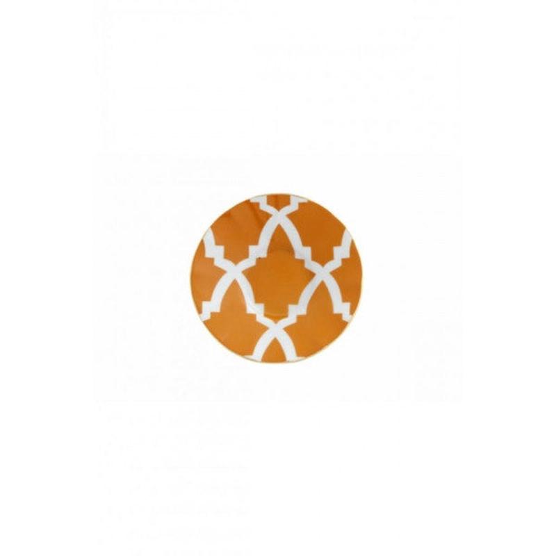 Porland Morocco Orange Pattern Ergonomic Tea Plate 12cm 04AP021487
