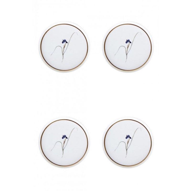 Porland Botanical Pattern Flat Plate 21Cm Set Of 4