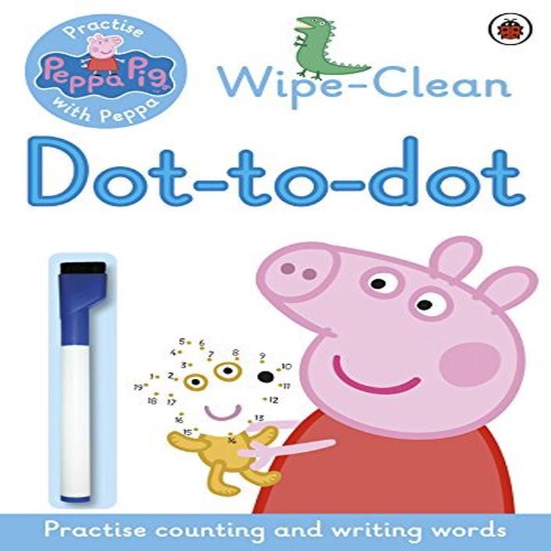 C-PEPPA PIG:: WIPE-CLEAN DOT-TO-DOT