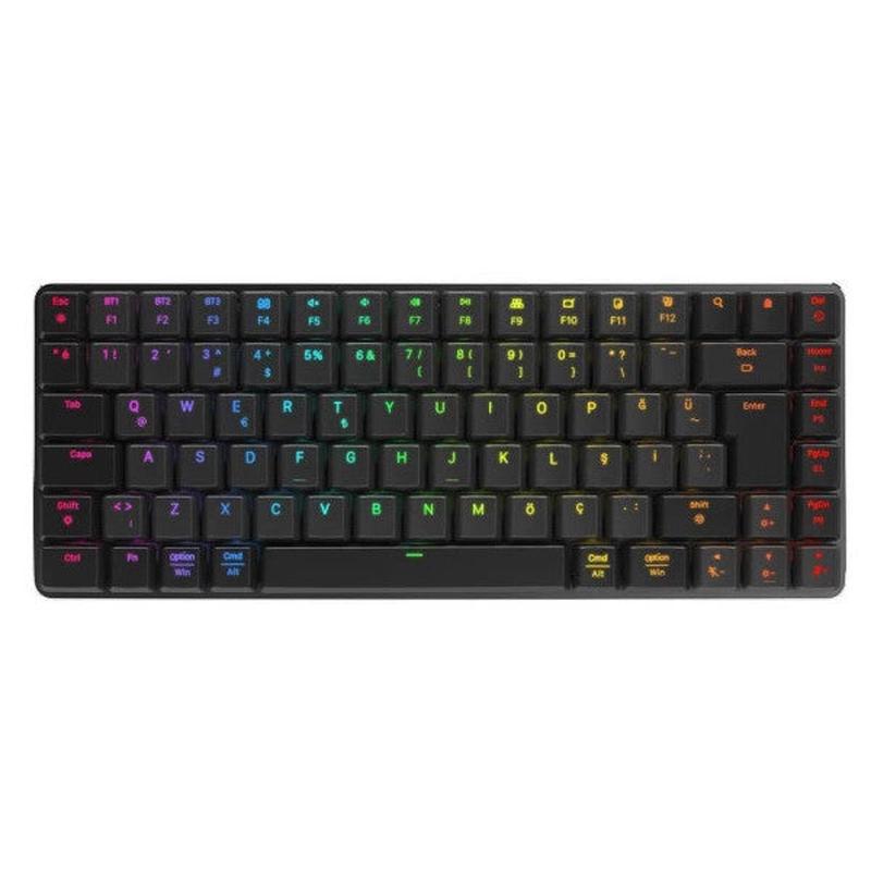 Rampage W-Grante Black/grey Low Profile Red Switch Q Rgb 2.4 Ghz + Bt Mechanical Gaming Keyboard
