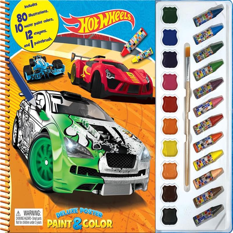 DELUXE POSTER PAINT & COLOUR: HOT WHEELS
