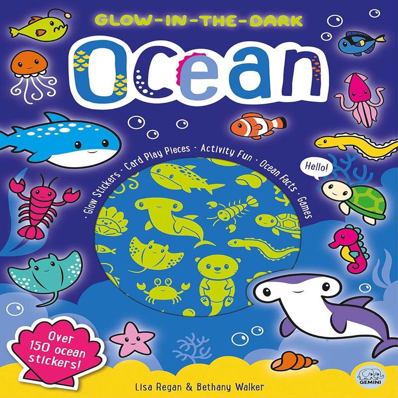 Glow-in-the-dark Ocean Sticker Activity Book