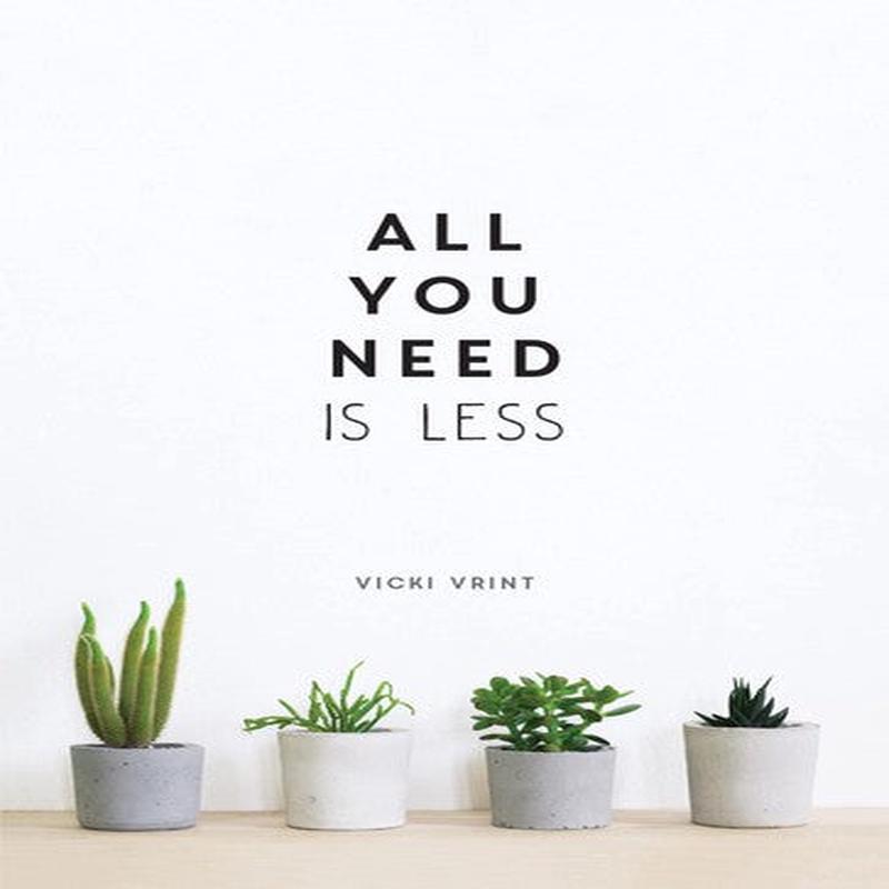 ALL YOU NEED IS LESS: MINIMALIST LIVING