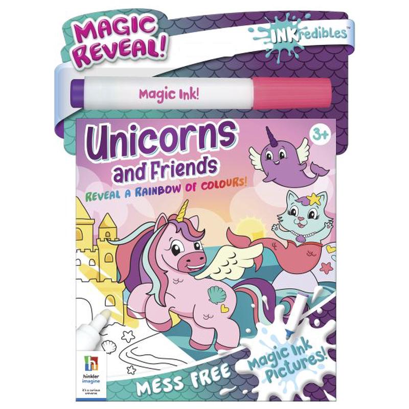 INKREDIBLES MAGIC INK PICTURES UNICORNS