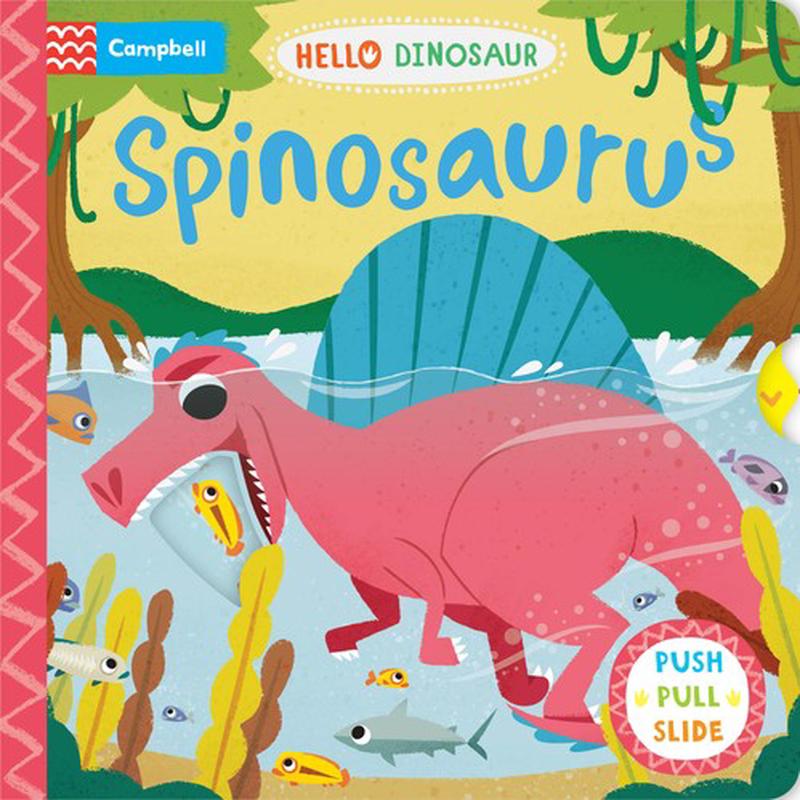 HELLODINO SPINOSAURUS PUSH PULL SLIDE